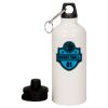 20 oz Aluminum Water Bottle with Carabiner Thumbnail