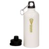 20 oz Aluminum Water Bottle with Carabiner Thumbnail