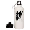 20 oz Aluminum Water Bottle with Carabiner Thumbnail