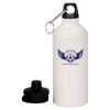 20 oz Aluminum Water Bottle with Carabiner Thumbnail