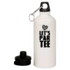 20 oz Aluminum Water Bottle with Carabiner Thumbnail