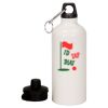 20 oz Aluminum Water Bottle with Carabiner Thumbnail