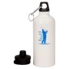 20 oz Aluminum Water Bottle with Carabiner Thumbnail