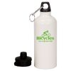 20 oz Aluminum Water Bottle with Carabiner Thumbnail