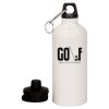 20 oz Aluminum Water Bottle with Carabiner Thumbnail