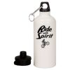 20 oz Aluminum Water Bottle with Carabiner Thumbnail