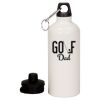 20 oz Aluminum Water Bottle with Carabiner Thumbnail