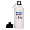 20 oz Aluminum Water Bottle with Carabiner Thumbnail