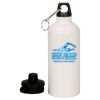 20 oz Aluminum Water Bottle with Carabiner Thumbnail