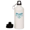 20 oz Aluminum Water Bottle with Carabiner Thumbnail