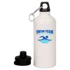 20 oz Aluminum Water Bottle with Carabiner Thumbnail