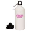 20 oz Aluminum Water Bottle with Carabiner Thumbnail
