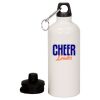 20 oz Aluminum Water Bottle with Carabiner Thumbnail
