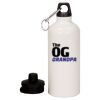 20 oz Aluminum Water Bottle with Carabiner Thumbnail