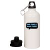 20 oz Aluminum Water Bottle with Carabiner Thumbnail