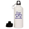 20 oz Aluminum Water Bottle with Carabiner Thumbnail