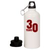 20 oz Aluminum Water Bottle with Carabiner Thumbnail