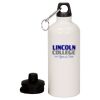 20 oz Aluminum Water Bottle with Carabiner Thumbnail