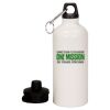 20 oz Aluminum Water Bottle with Carabiner Thumbnail