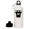20 oz Aluminum Water Bottle with Carabiner Thumbnail