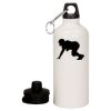 20 oz Aluminum Water Bottle with Carabiner Thumbnail