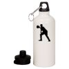 20 oz Aluminum Water Bottle with Carabiner Thumbnail