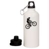 20 oz Aluminum Water Bottle with Carabiner Thumbnail