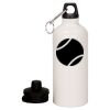 20 oz Aluminum Water Bottle with Carabiner Thumbnail