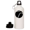 20 oz Aluminum Water Bottle with Carabiner Thumbnail