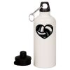 20 oz Aluminum Water Bottle with Carabiner Thumbnail