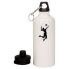 20 oz Aluminum Water Bottle with Carabiner Thumbnail