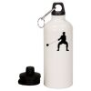 20 oz Aluminum Water Bottle with Carabiner Thumbnail