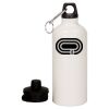 20 oz Aluminum Water Bottle with Carabiner Thumbnail