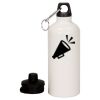 20 oz Aluminum Water Bottle with Carabiner Thumbnail