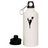 20 oz Aluminum Water Bottle with Carabiner Thumbnail