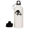 20 oz Aluminum Water Bottle with Carabiner Thumbnail