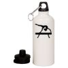 20 oz Aluminum Water Bottle with Carabiner Thumbnail