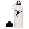 20 oz Aluminum Water Bottle with Carabiner Thumbnail