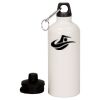20 oz Aluminum Water Bottle with Carabiner Thumbnail