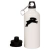 20 oz Aluminum Water Bottle with Carabiner Thumbnail