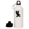 20 oz Aluminum Water Bottle with Carabiner Thumbnail