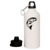 20 oz Aluminum Water Bottle with Carabiner Thumbnail