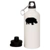 20 oz Aluminum Water Bottle with Carabiner Thumbnail