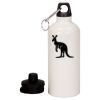 20 oz Aluminum Water Bottle with Carabiner Thumbnail