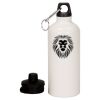20 oz Aluminum Water Bottle with Carabiner Thumbnail