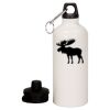 20 oz Aluminum Water Bottle with Carabiner Thumbnail