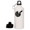 20 oz Aluminum Water Bottle with Carabiner Thumbnail