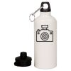 20 oz Aluminum Water Bottle with Carabiner Thumbnail