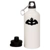 20 oz Aluminum Water Bottle with Carabiner Thumbnail