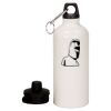 20 oz Aluminum Water Bottle with Carabiner Thumbnail